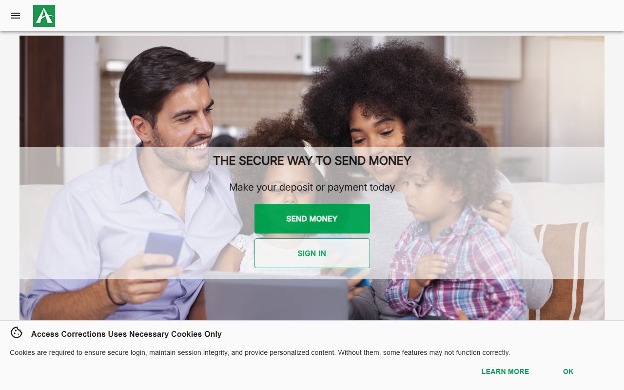 Access Corrections portal used for McLean County Detention Facility inmate deposits and bond